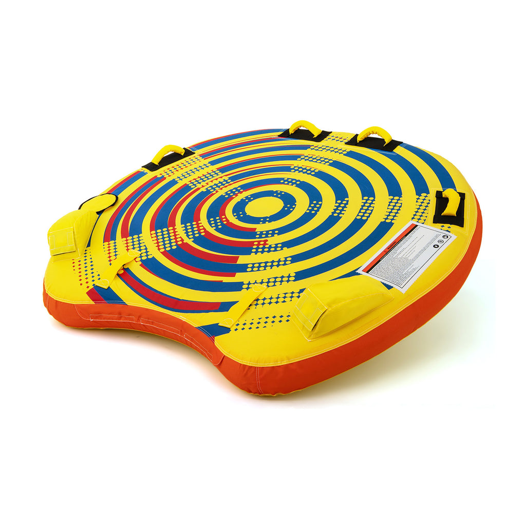 2 Person Inflatable Towable Tube for Boating - Style 4 with Quick Connector