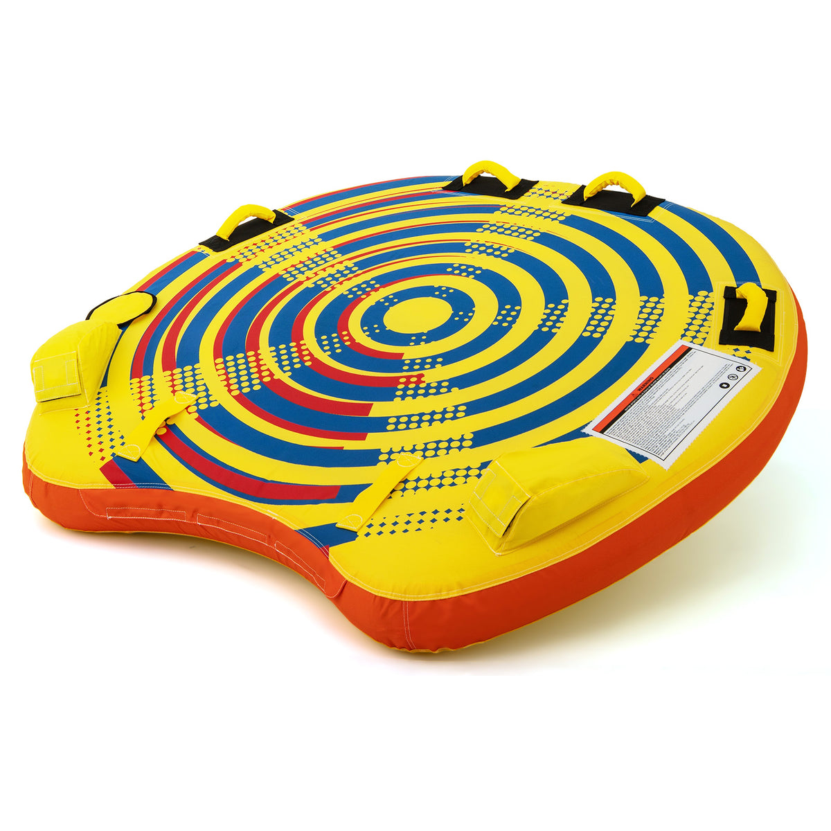 2 Person Inflatable Towable Tube for Boating - Style 4 with Quick Connector