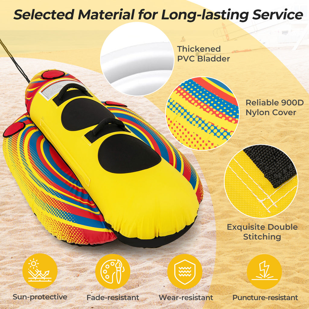 Inflatable Towable Tube Banana Boat for 1-2 Persons - Style 2