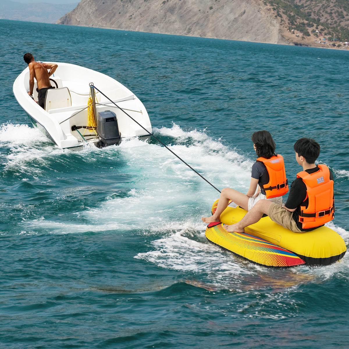 Inflatable Towable Tube Banana Boat for 1-2 Persons - Style 2