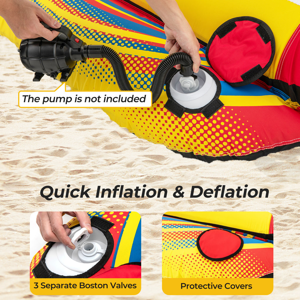 Inflatable Towable Tube Banana Boat for 1-2 Persons - Style 2