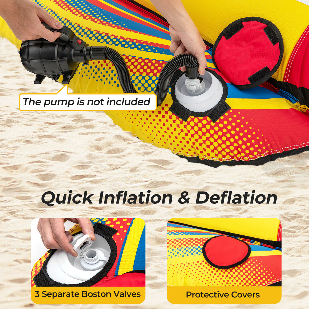 Inflatable Towable Tube Banana Boat for 1-2 Persons - Style 2