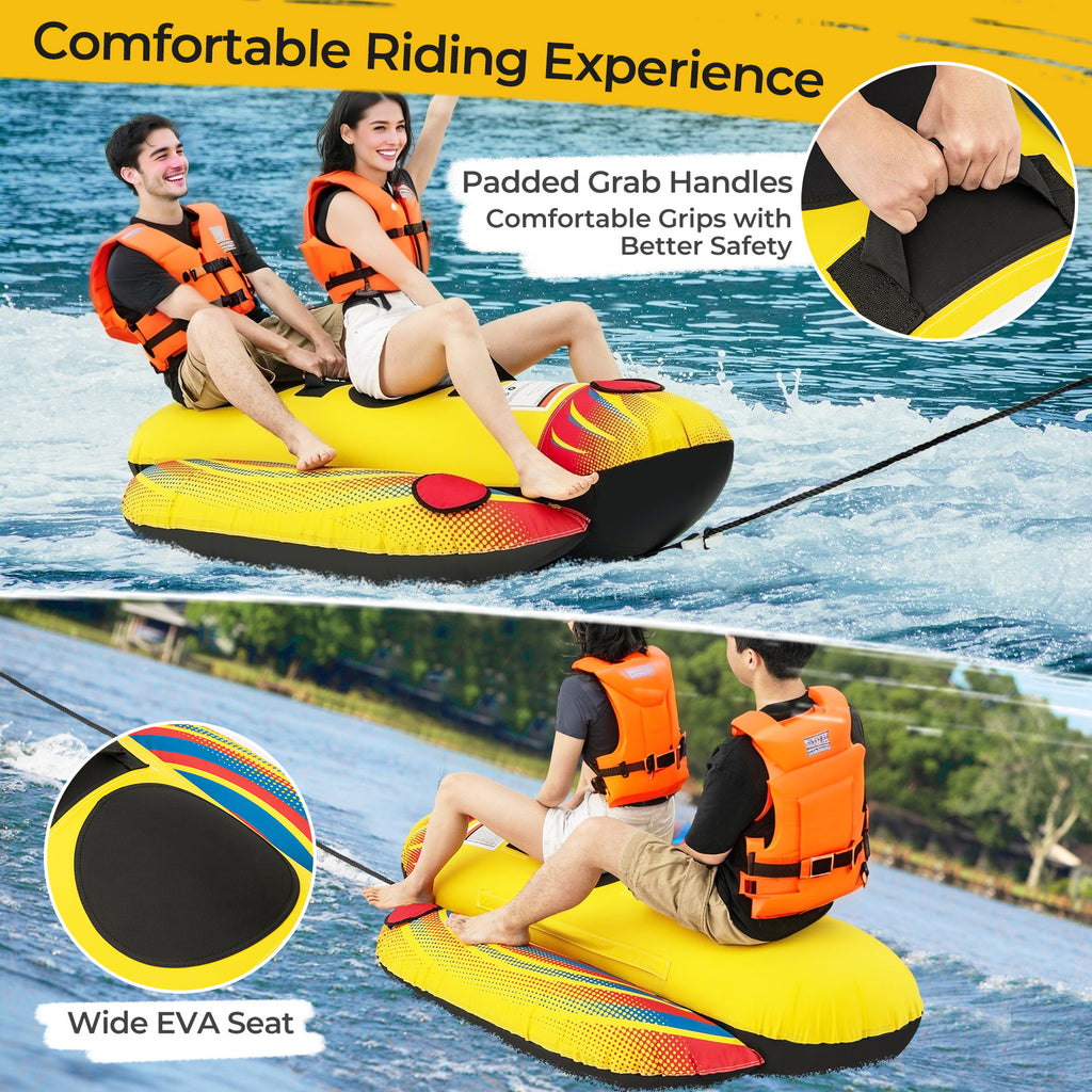 Inflatable Towable Tube Banana Boat for 1-2 Persons - Style 2