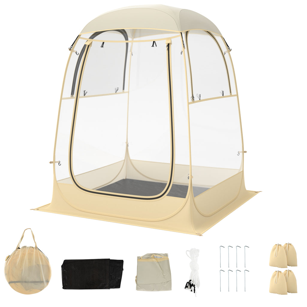 Instant Pop Up Sports Tent with Floor Mat - Size S