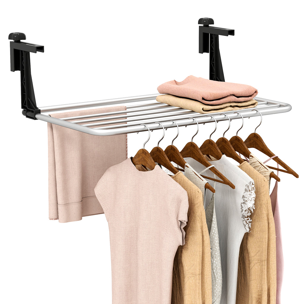 Portable Clothes Drying Rack Aluminum Towel with Adjustable and