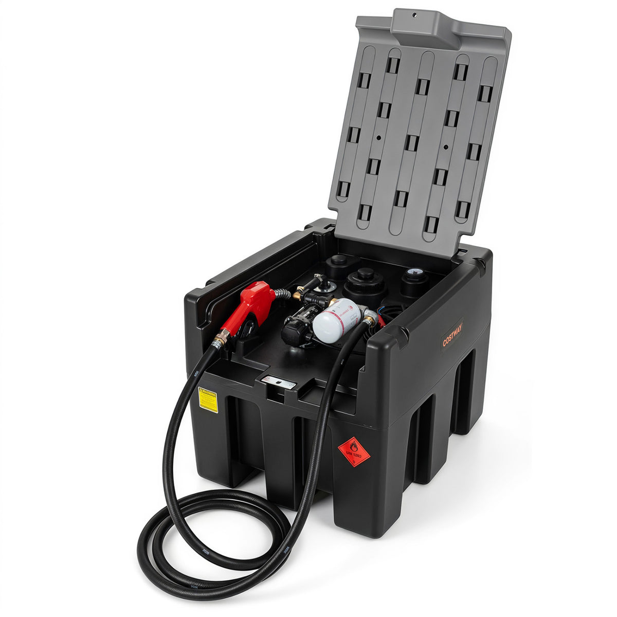 Portable Diesel Tank 53 Gallon with 13.2 GPM Flow Rate for