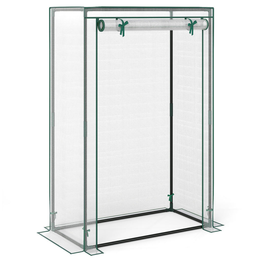 Portable Mini Greenhouse with Roll-Up Zippered Door