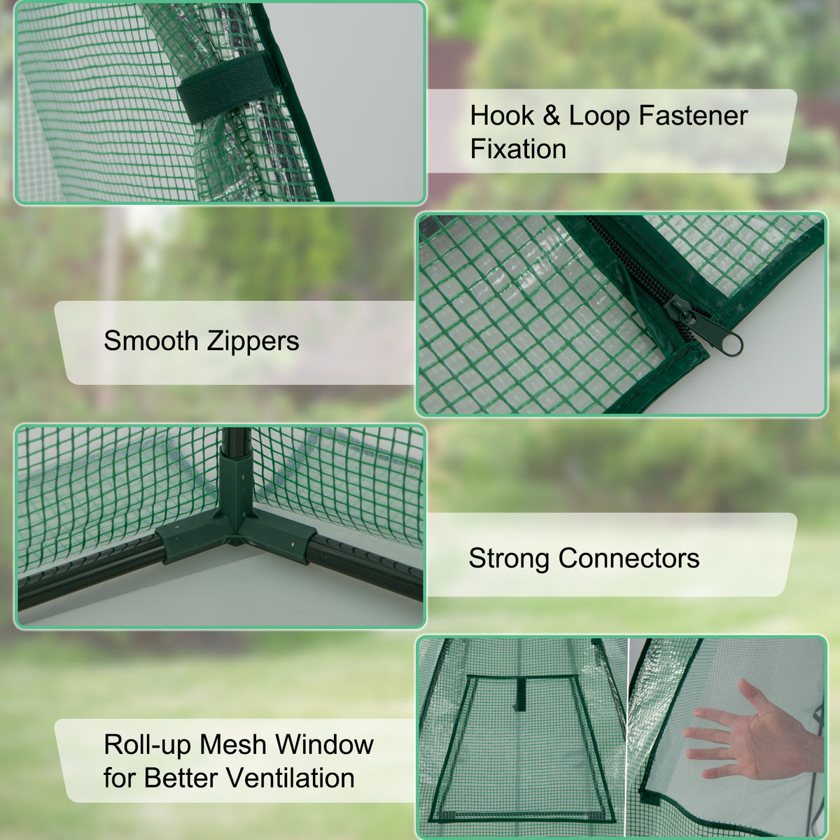 Mini Hexagonal Greenhouse 5.5ft - Portable Garden with PE Cover