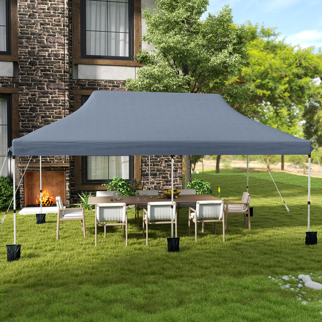 10 X 20 FT Pop up Canopy Tent Foldable Portable Outdoor Gazebo with