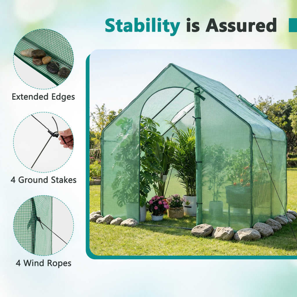 Portable Outdoor Warm House with PE Cover and Roll-up Zippered Door