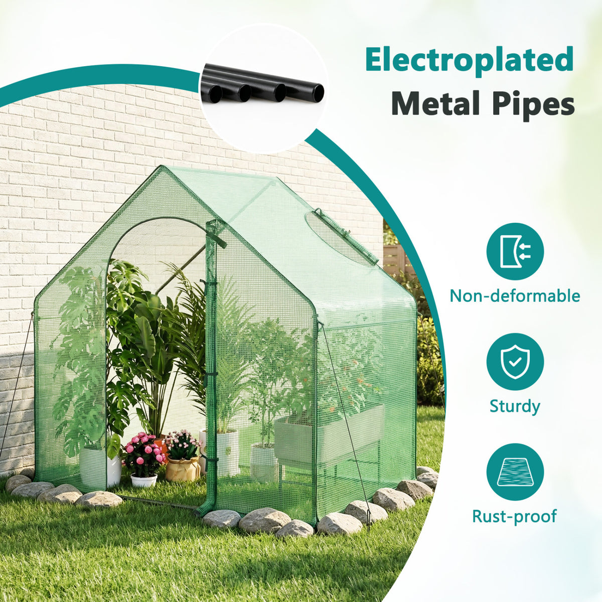 Portable Outdoor Warm House with PE Cover and Roll-up Zippered Door