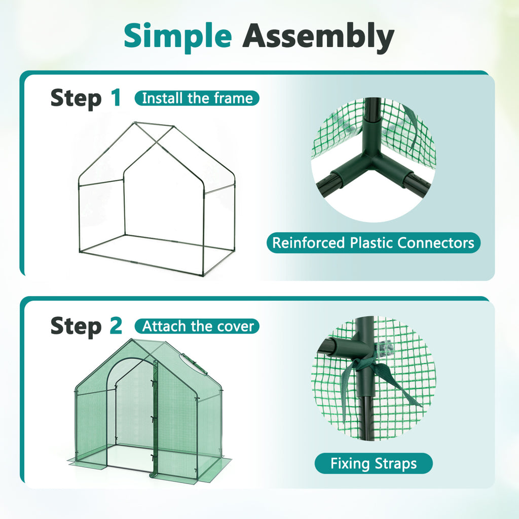 Portable Outdoor Warm House with PE Cover and Roll-up Zippered Door