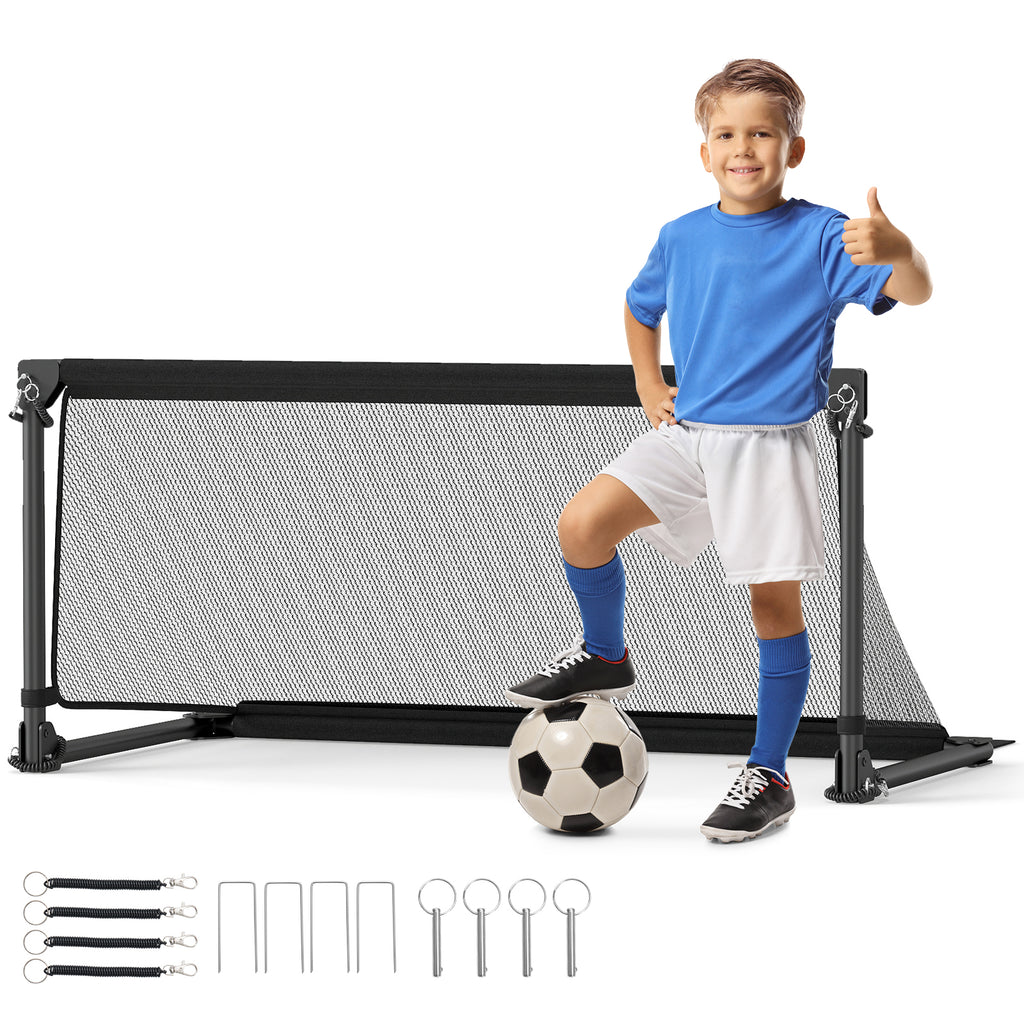Toddler Soccer Net 3 Sizes Pop Up Portable with Metal Frame - S