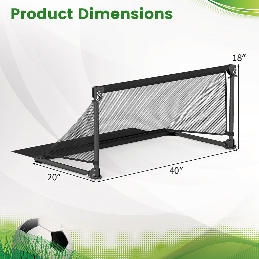 Toddler Soccer Net 3 Sizes Pop Up Portable with Metal Frame - S