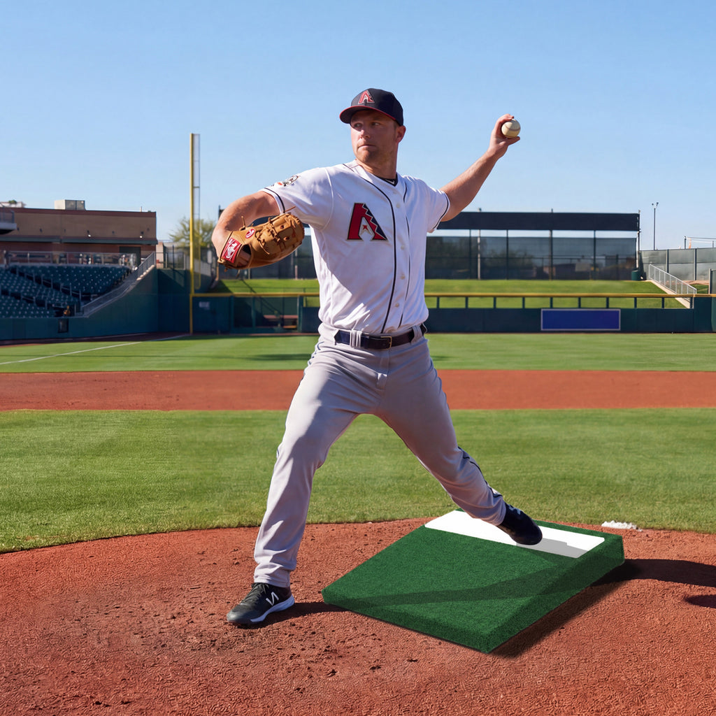 Portable Baseball Pitching Mound with EVA Landing Plate & Carry Handle