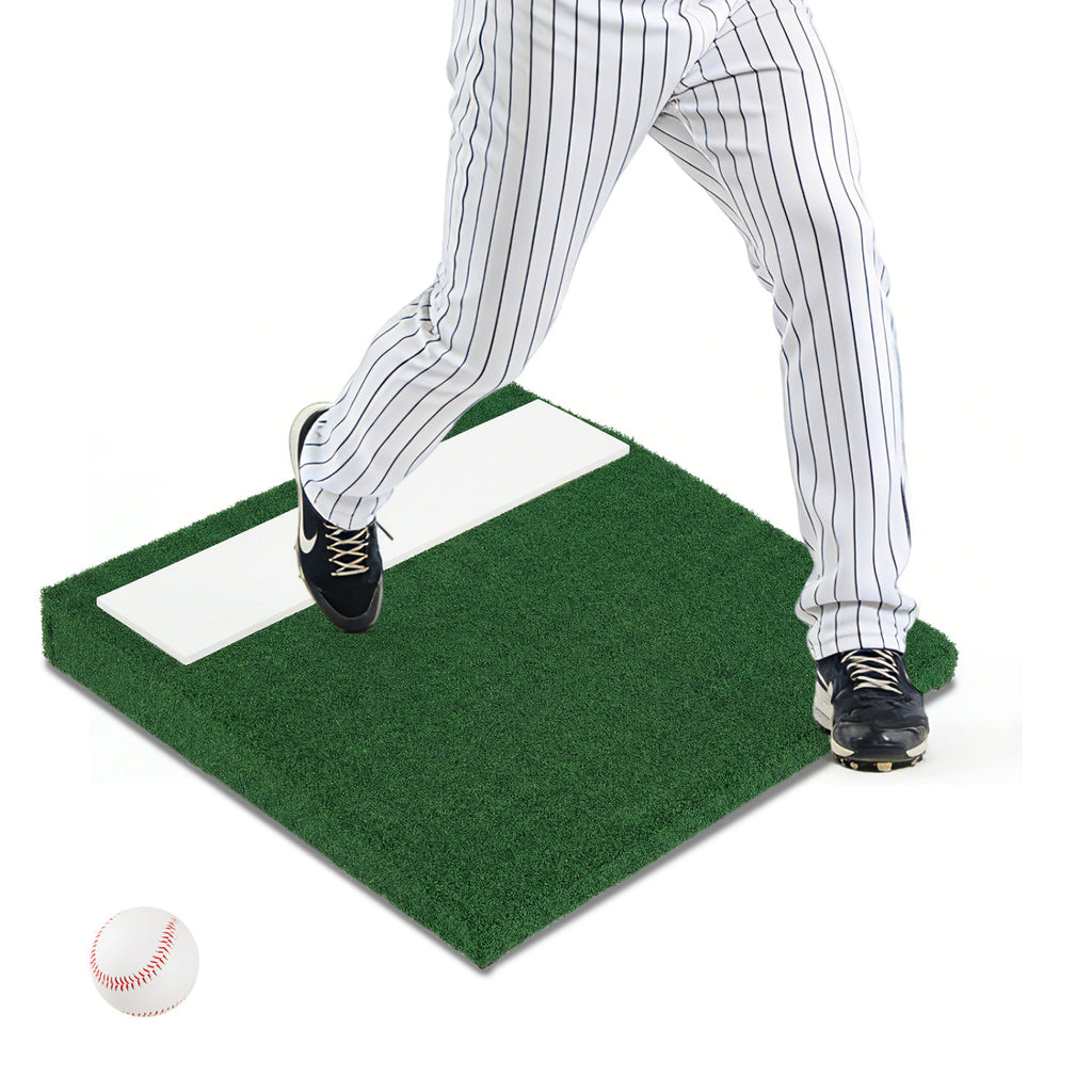 Portable Baseball Pitching Mound with EVA Landing Plate & Carry Handle