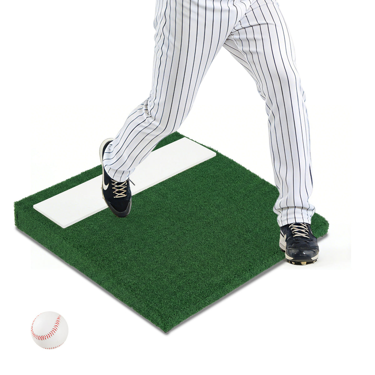 Portable Baseball Pitching Mound with EVA Landing Plate & Carry Handle
