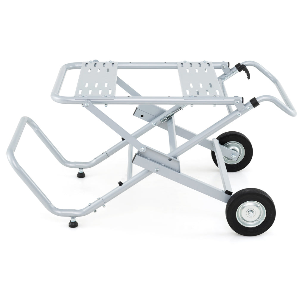 Portable Table Saw Stand Rolling Foldable Heavy Duty Metal Base with