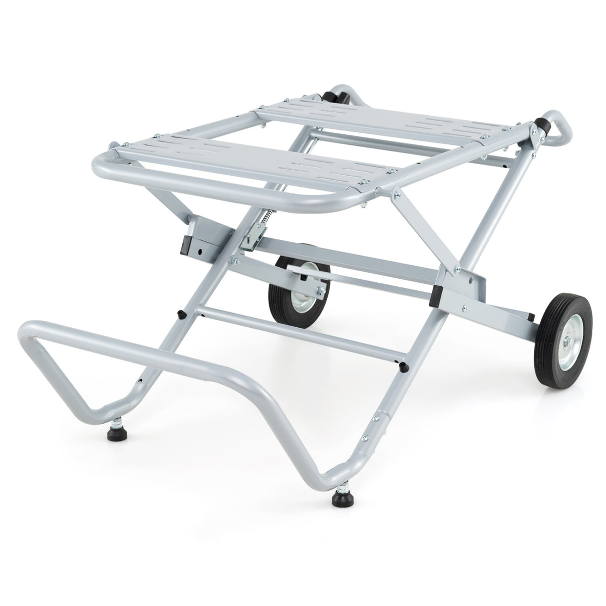 Portable Table Saw Stand Rolling Foldable Heavy Duty Metal Base with