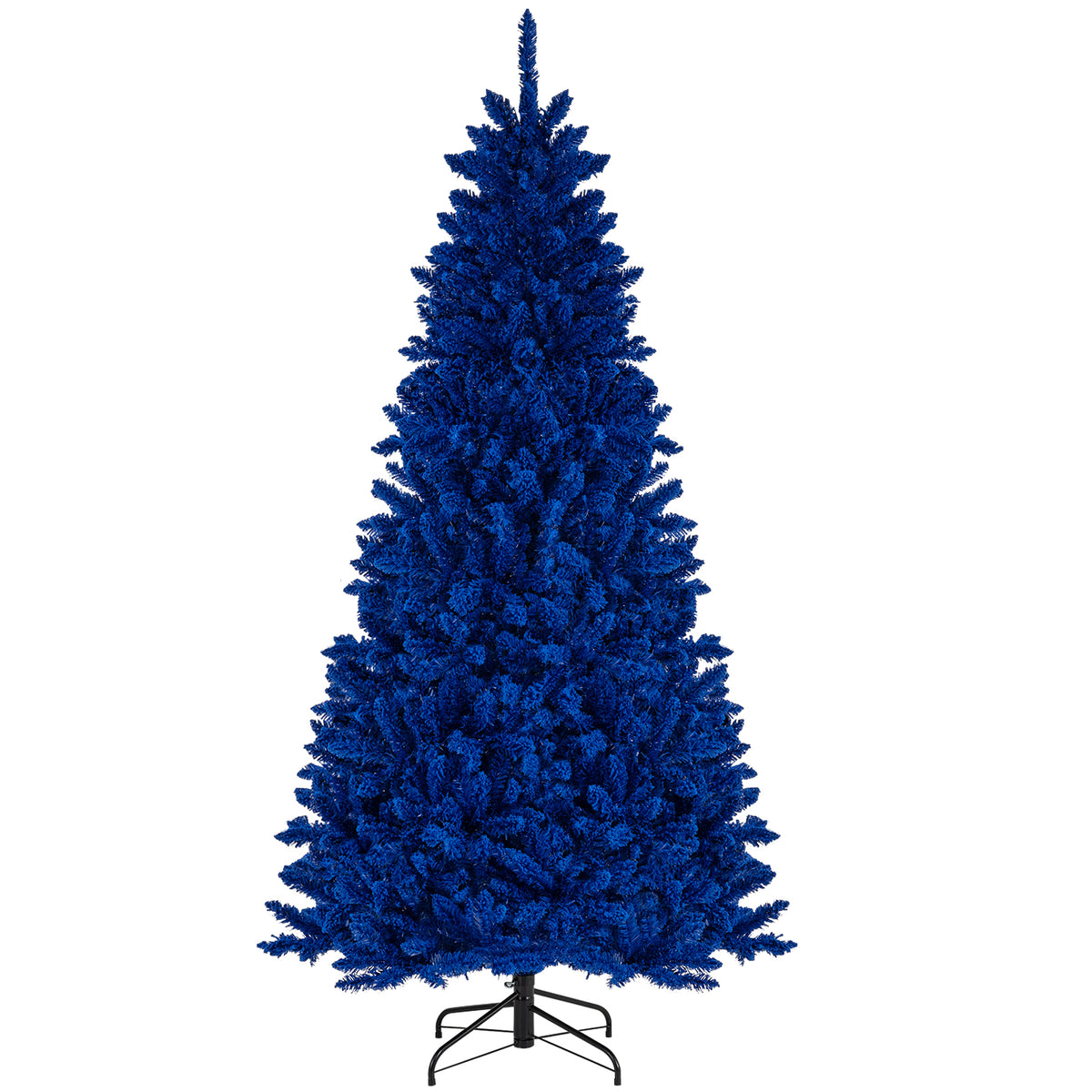 7 ft Blue Pre-Lit Artificial Christmas Tree with 340 LED Lights & 3 Modes