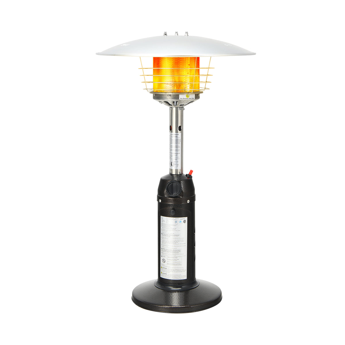 11000 BTU Portable Tabletop Propane Patio Heater - Black