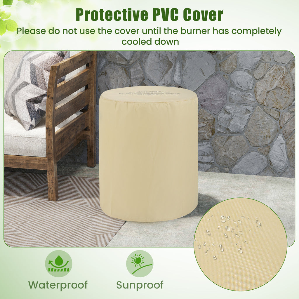 Propane Tank Cover Table with Side Handles - Tank Holder