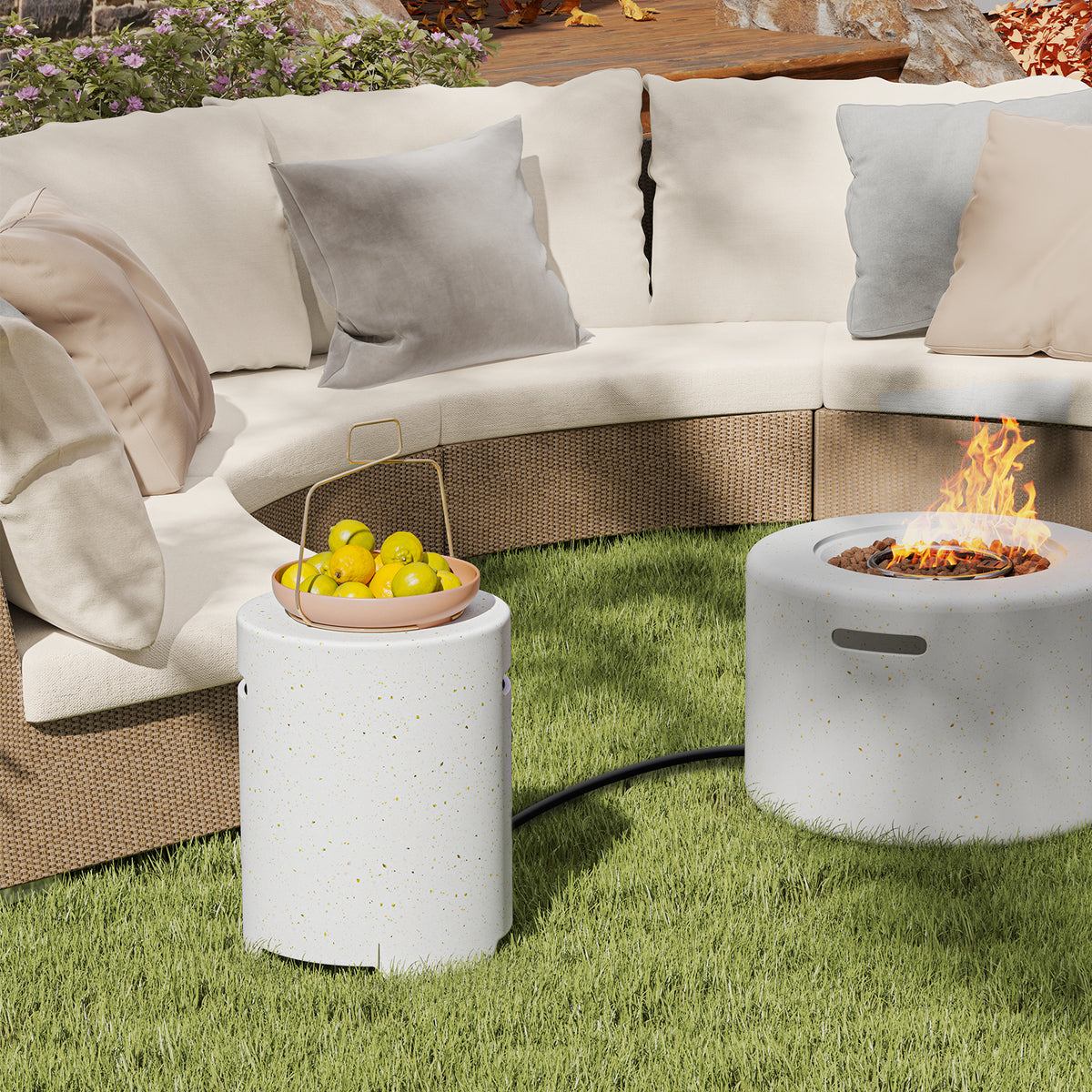 Propane Tank Cover Table with Side Handles - Tank Holder
