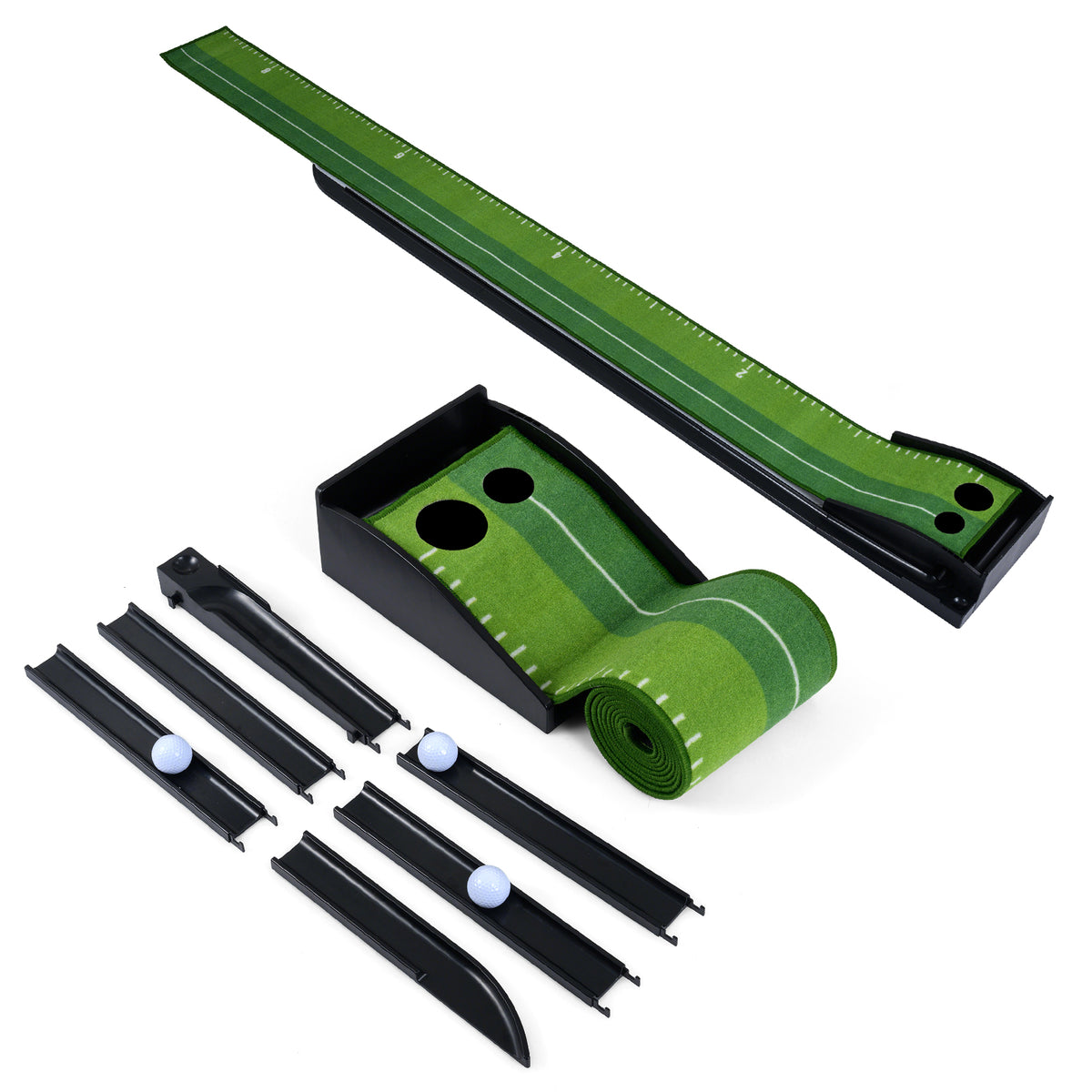 Indoor Golf Putting Mat with Auto Ball Return - Practice & Training