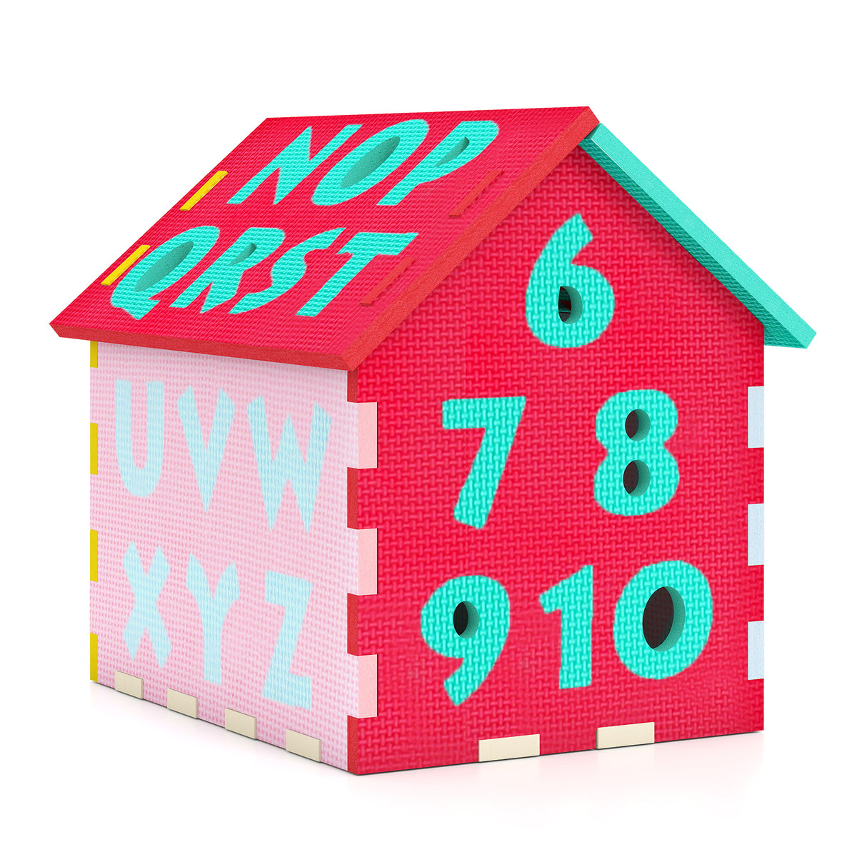 Puzzle Floor Mats with Interlocking Alphabet and Numbers - Style 4 for Kids