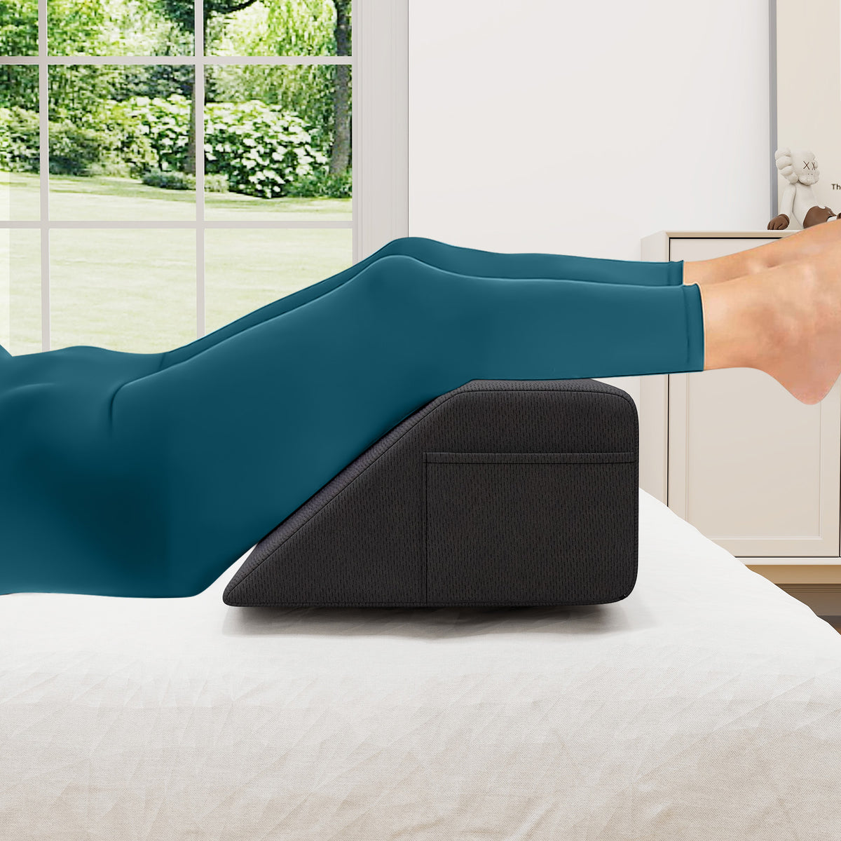 Bed Wedge Pillow Queen Size with Storage Bag