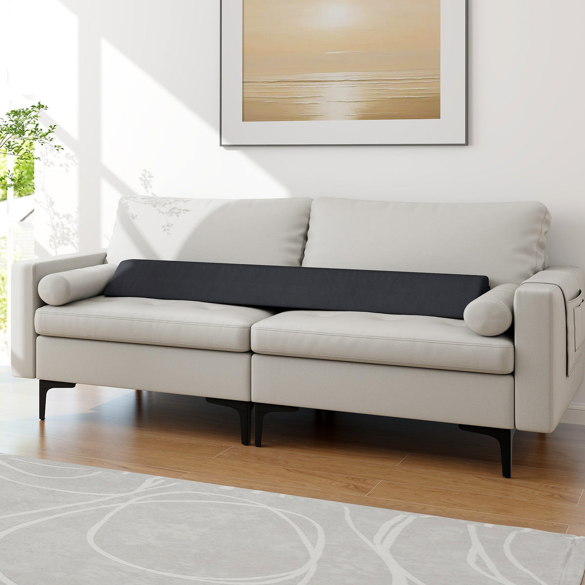 Bed Wedge Pillow Queen Size with Storage Bag