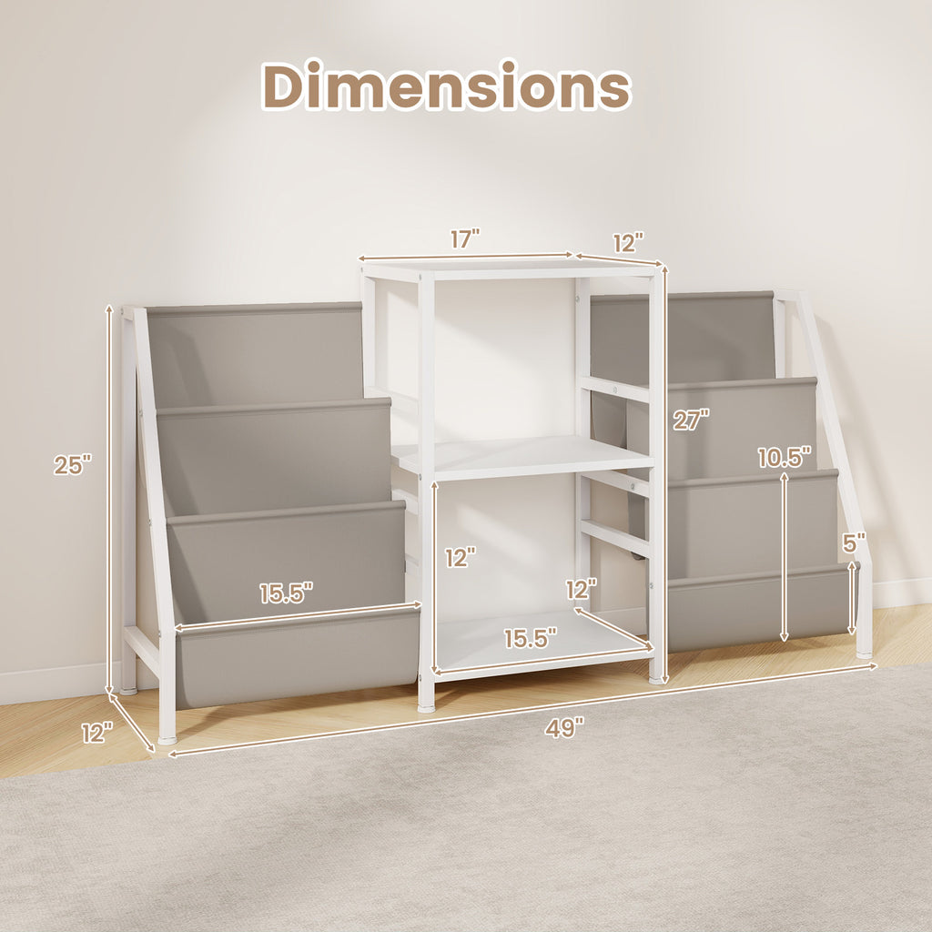 Record Player Stand for up to 200 Albums – White