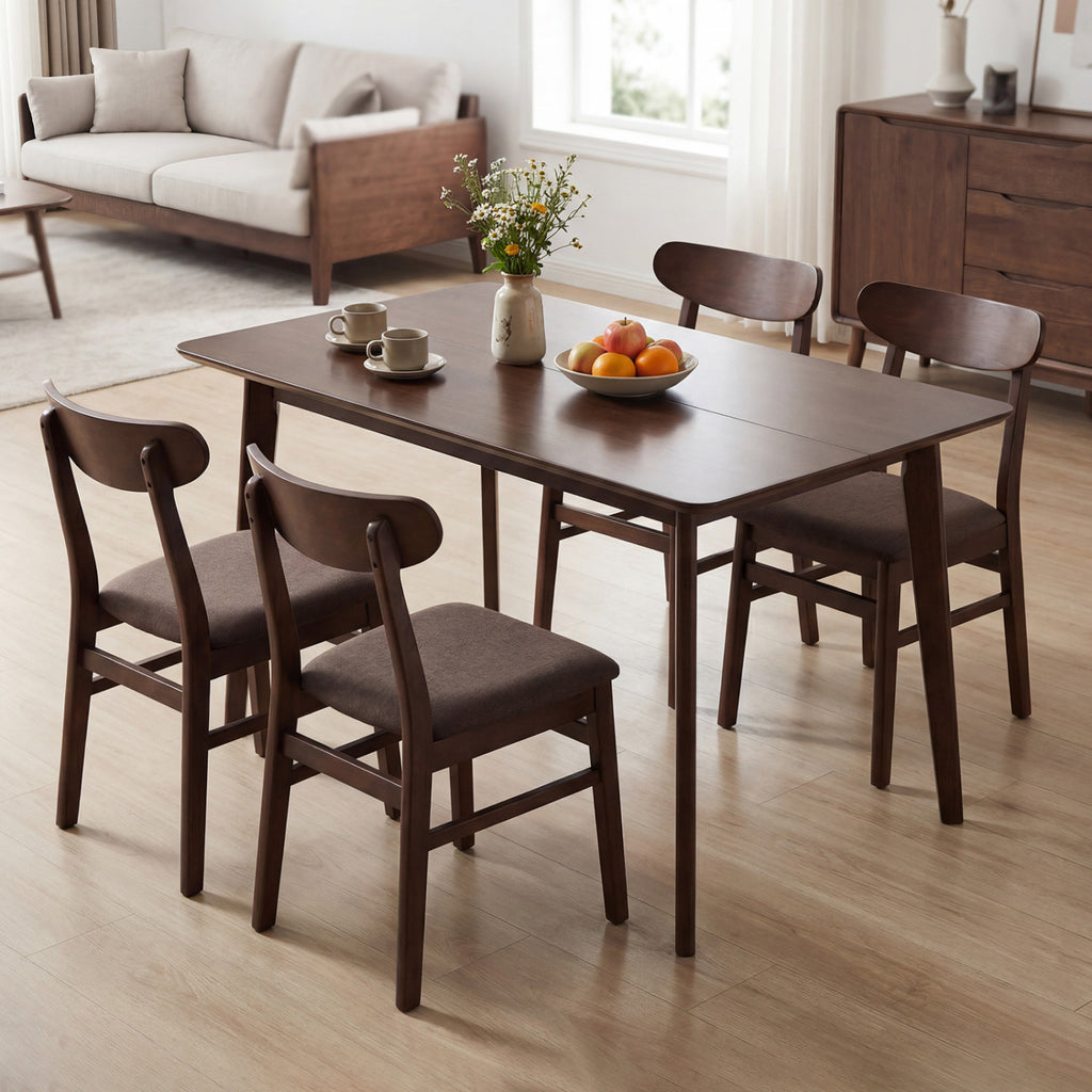 47" Rectangle Dining Table for 4-6 People - Walnut