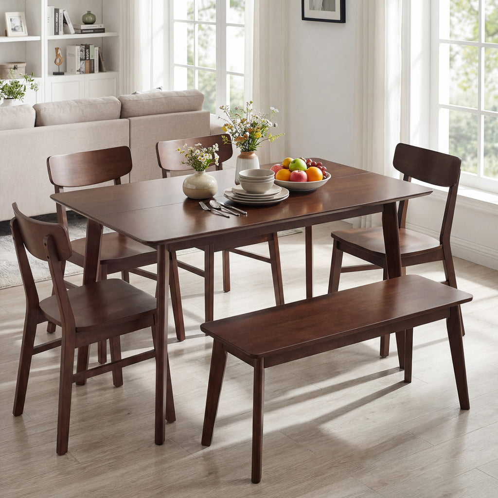 47" Rectangle Dining Table for 4-6 People - Walnut