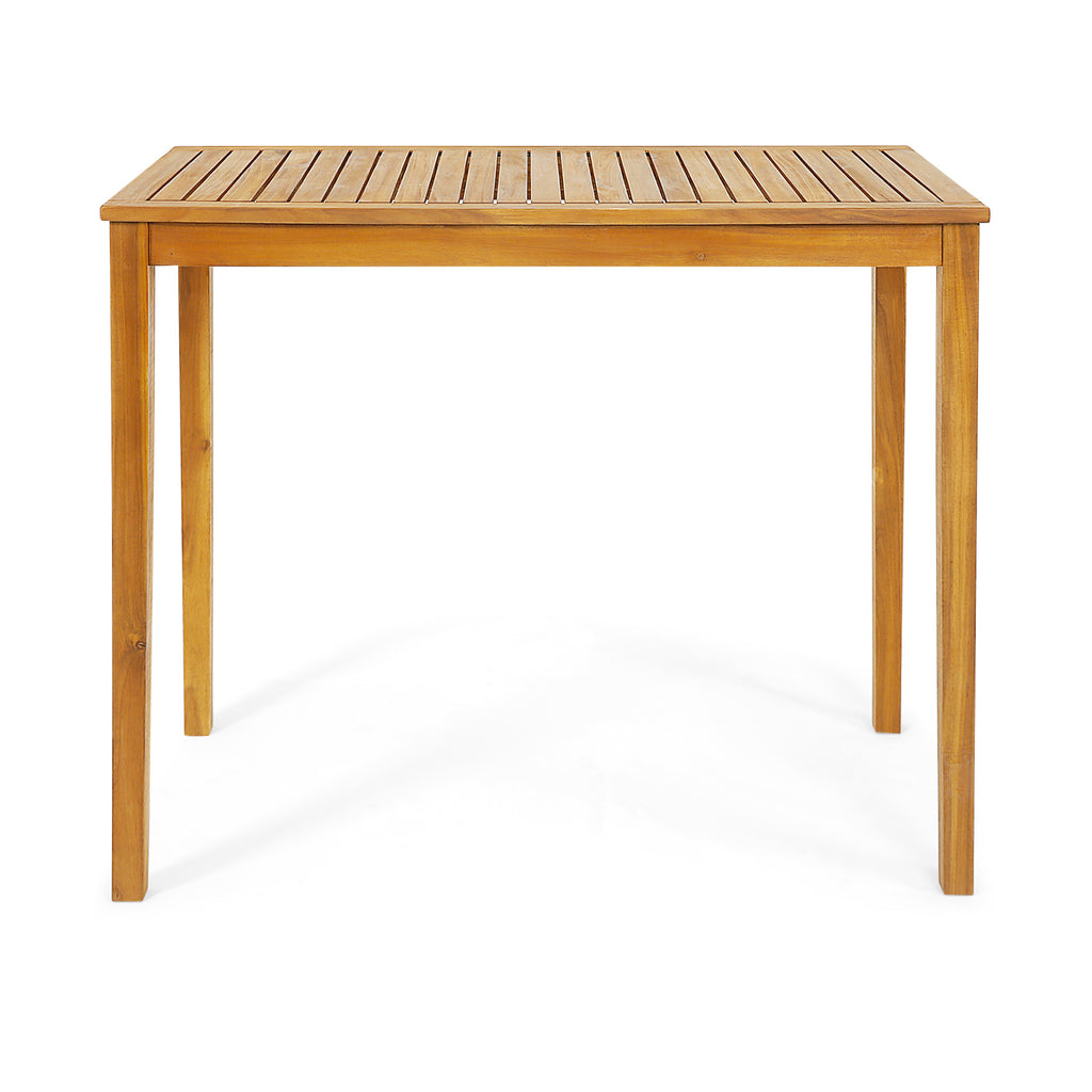 45" x 24" Rectangular Bar Height Table – Acacia Wood Outdoor