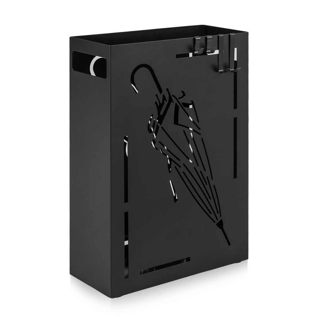 Umbrella Rack with Drip Tray - Black
