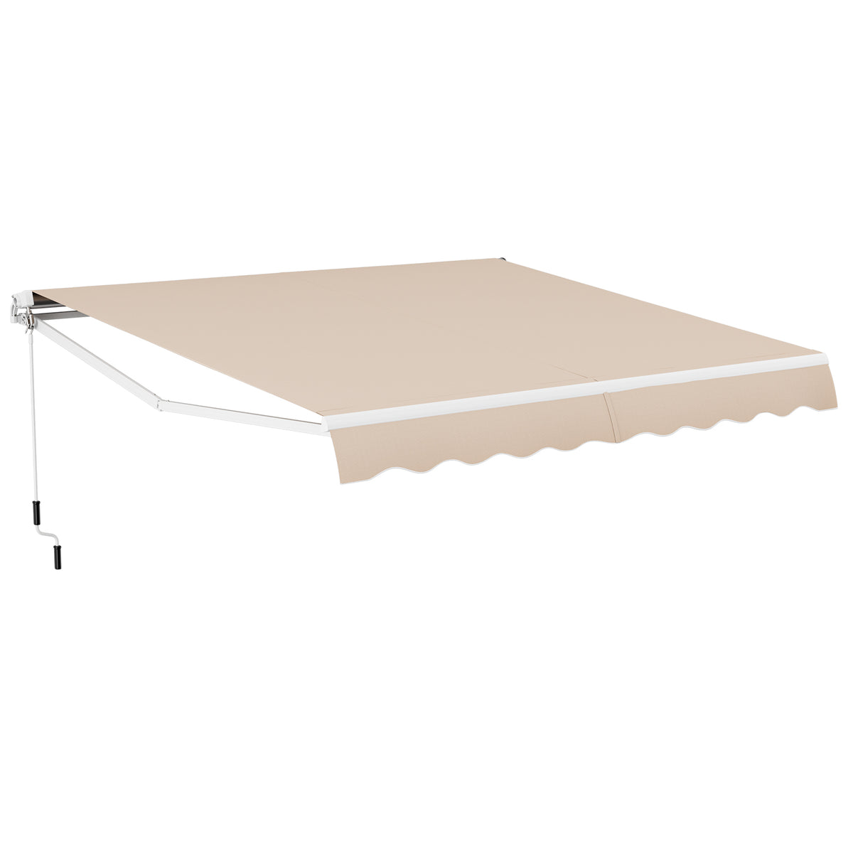 13 × 8 Feet Retractable Patio Awning - Beige