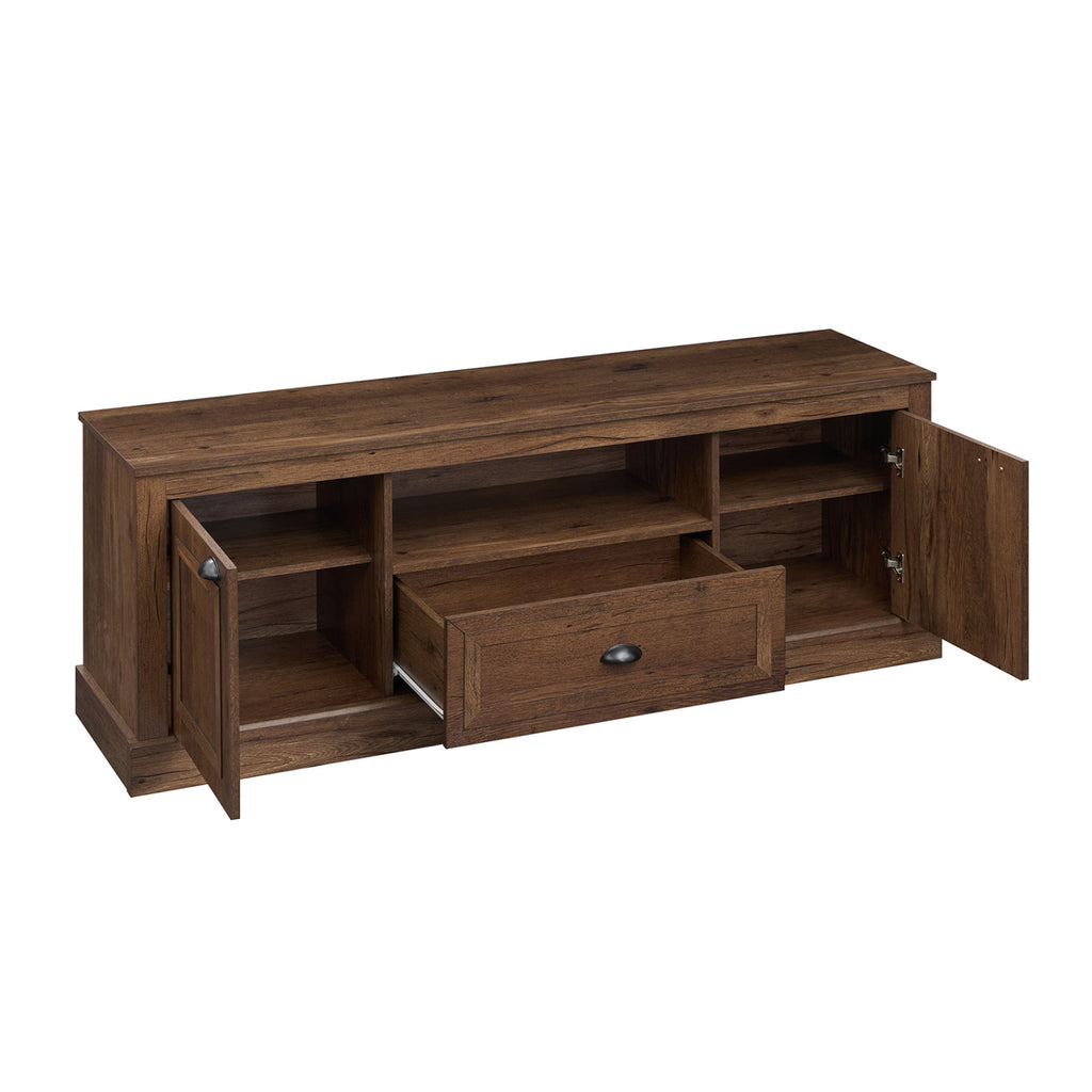 Retro Farmhouse TV Stand for 70" TVs, Brown