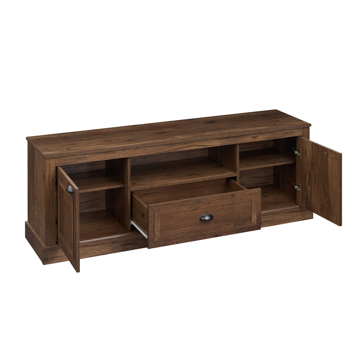 Retro Farmhouse TV Stand for 70" TVs, Brown