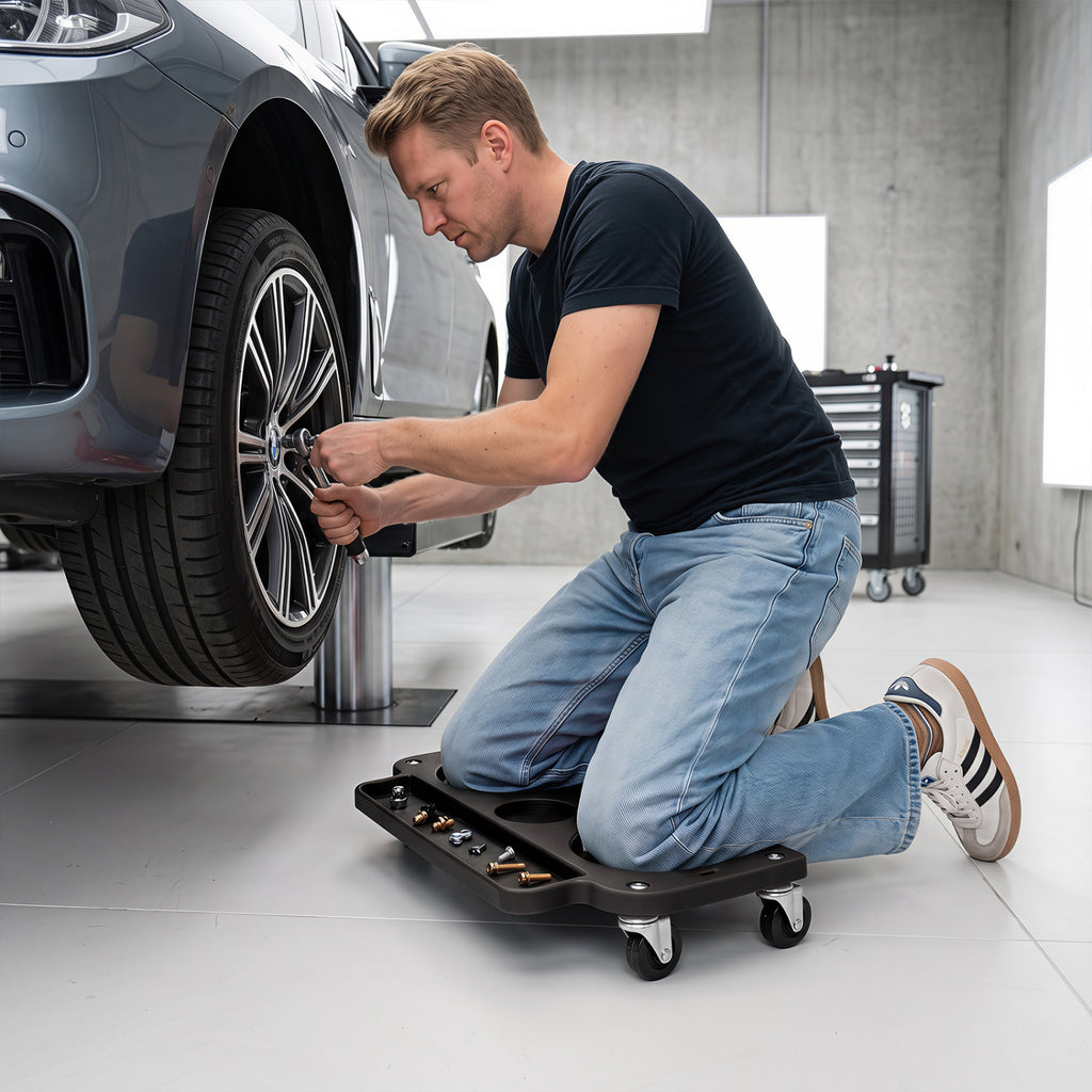 Rolling Knee Creeper with 360° Swivel Casters Lightweight Kneeling