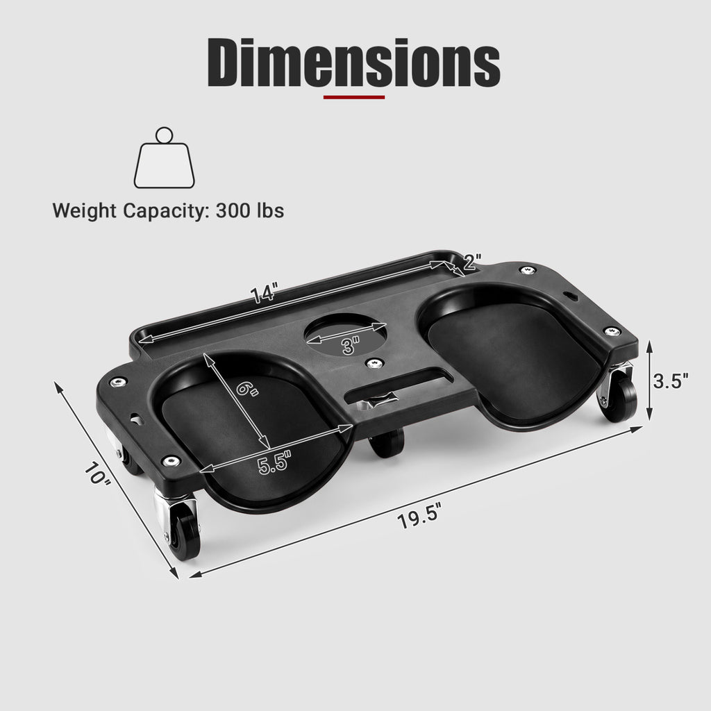 Rolling Knee Creeper with 360° Swivel Casters Lightweight Kneeling