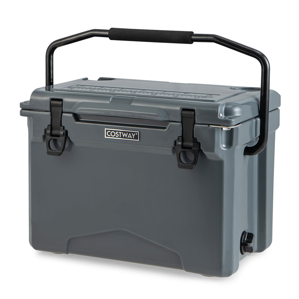 Rotomolded Cooler with Integrated Cup Holders and Bottle Opener