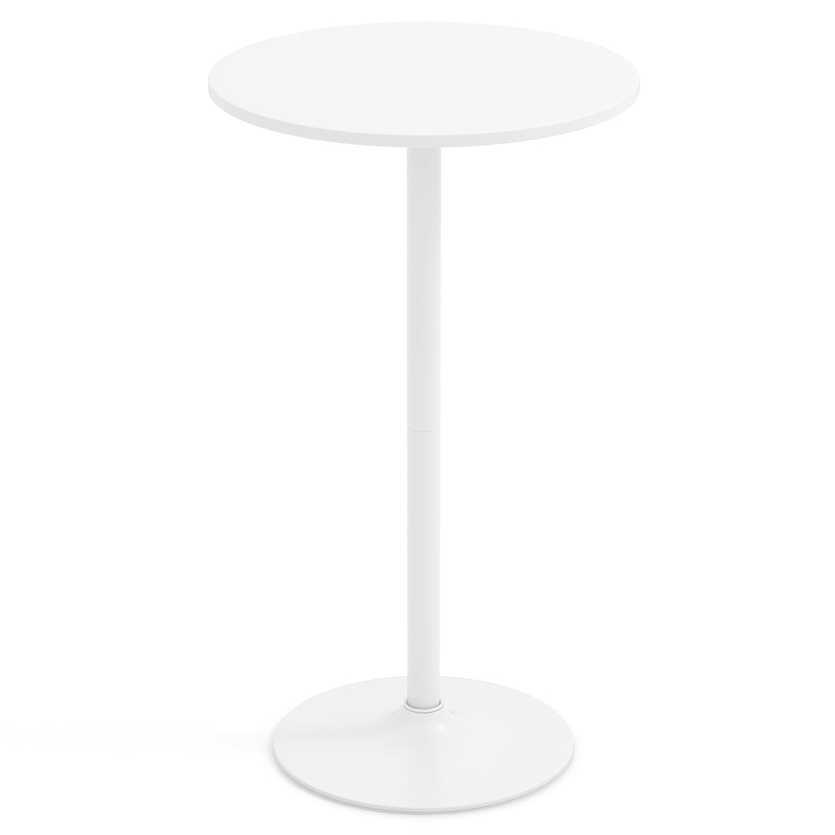 Round Bistro Table 40 Inch Adjustable Height Bar Coffee Table - 1 Piece