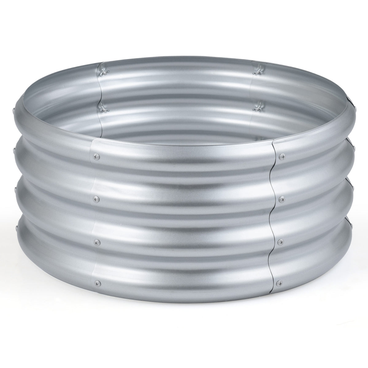 Galvanized Raised Garden Bed Kit, Set of 2 – Silver