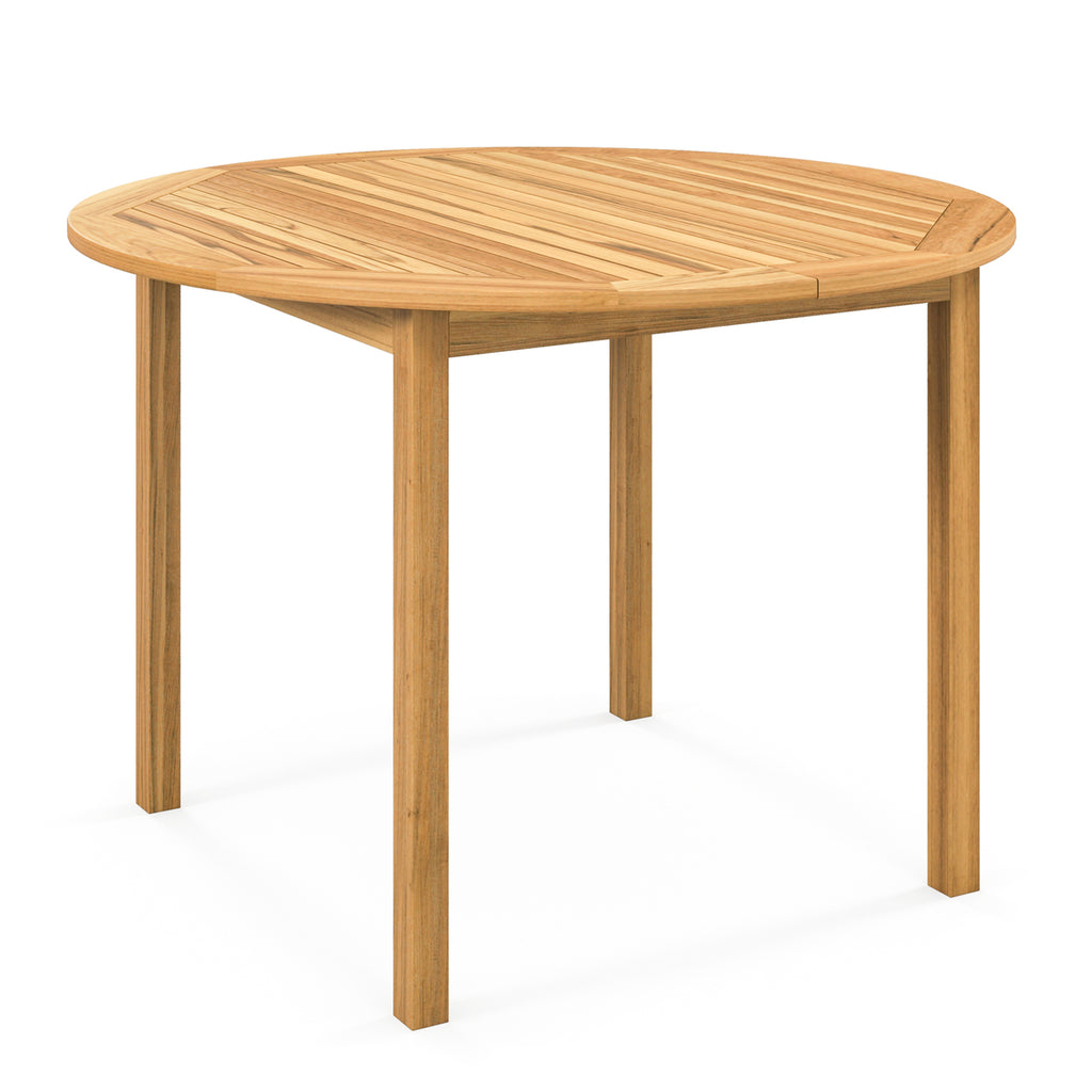 44" Round Outdoor Dining Table for 4 - Acacia Wood