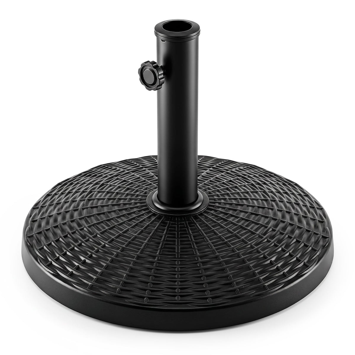 22 lbs Patio Resin Outdoor Umbrella Base with Wicker Style for Use