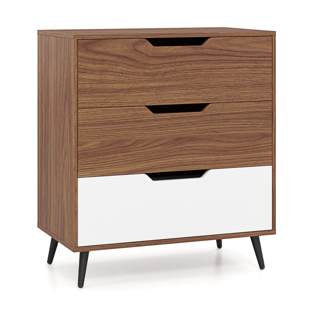 Rustic Farmhouse Wooden Storage Dresser - Brown