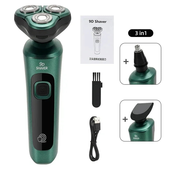 Smart Electric Shaver with LCD Display