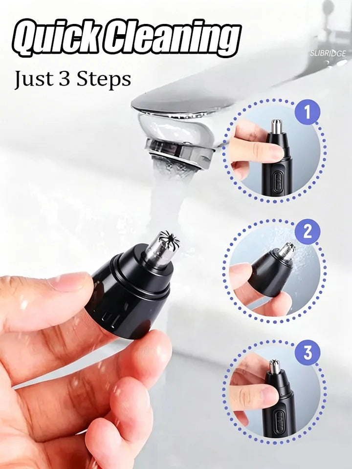 Electric Nose Hair Trimmer - Rechargeable for Men & Women