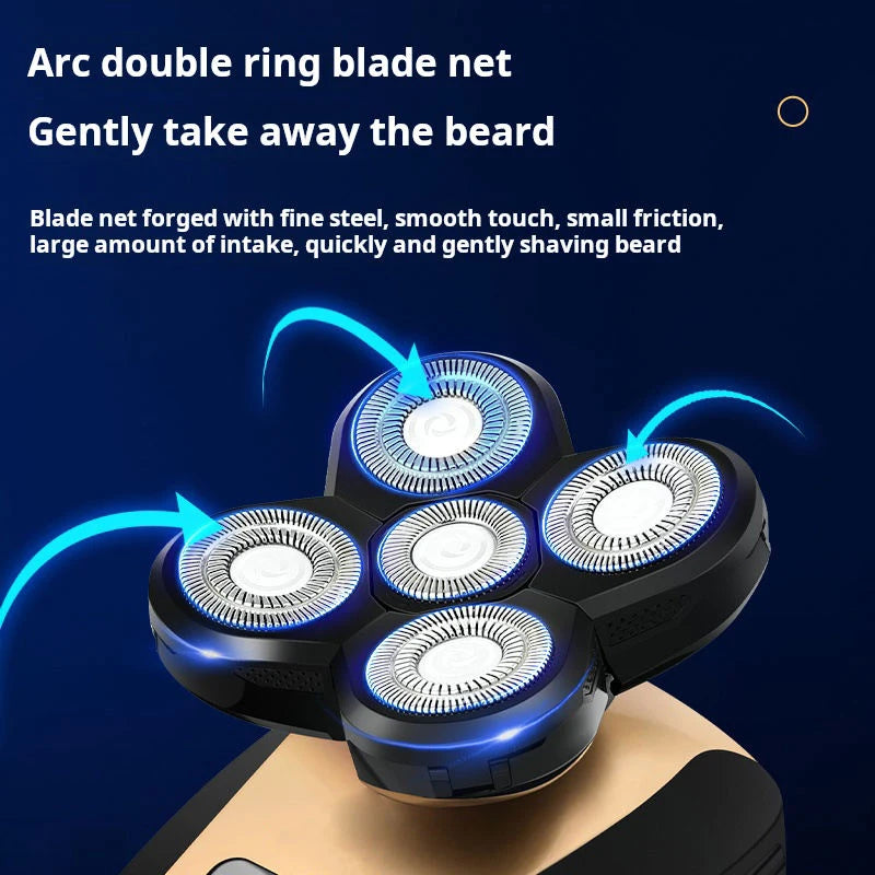 USB Electric Shaver for Men with 5 Blades